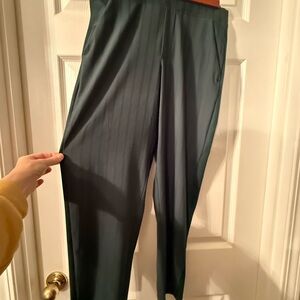 Athleta 6P Green Stretch Pull-On Pants NWOT